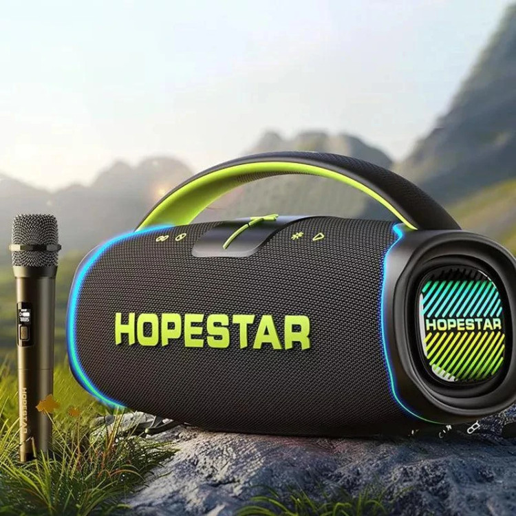 اسپیکر هوپ استار مدل HopeStar A65 (300w) همراه با میکروفن بیسیم
