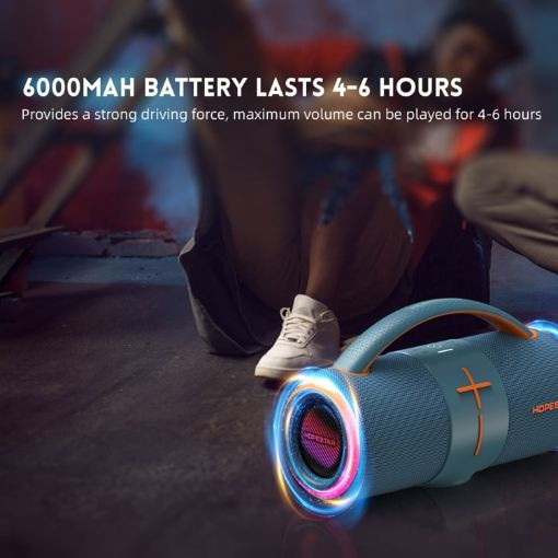 نورپردازی LED اسپیکر H68 روشن هنگام پخش موسیقی